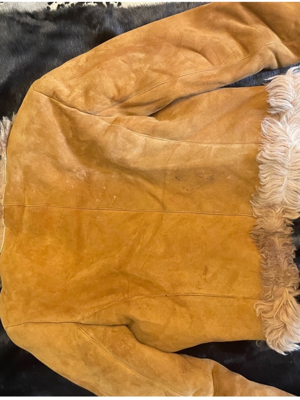 Miu Miu Suede Teddy Shearling Jacket - Picture 4 of 4